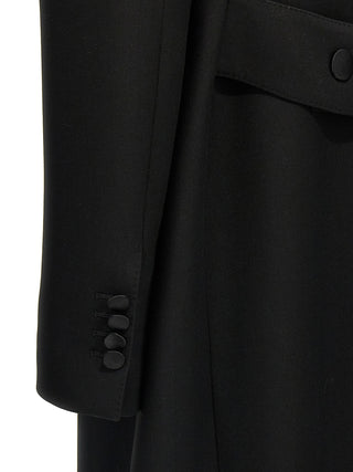 Black Virgin Wool Coat