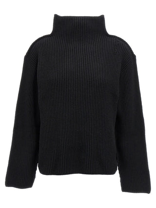 Black Wool Cardigan