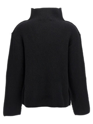 Black Wool Cardigan