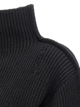 Black Wool Cardigan
