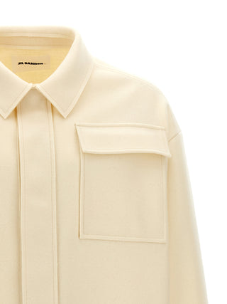 White Wool Blouse