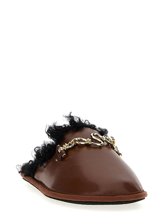 Brown Polyethylene Mules