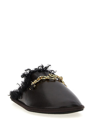 Brown Polyethylene Mules