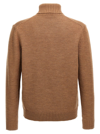 Brown Virgin Wool Cardigan