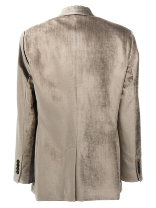 Gray Cotton Blazer