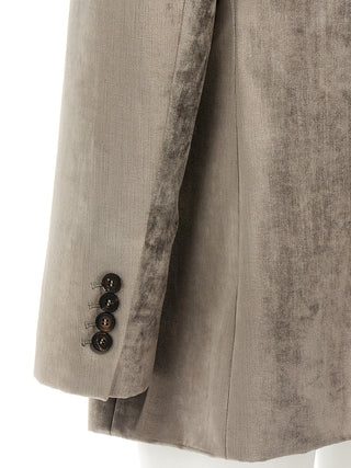 Gray Cotton Blazer