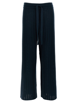 Pantalones casuales bicolor de lana
