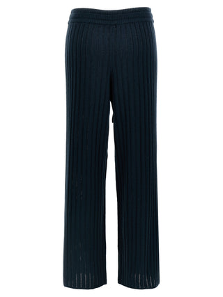 Pantalones casuales bicolor de lana