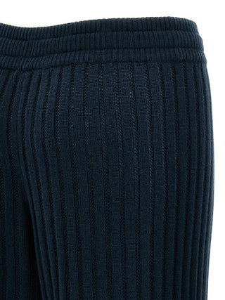 Pantalones casuales bicolor de lana