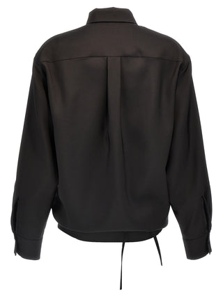 Black Wool Blouse