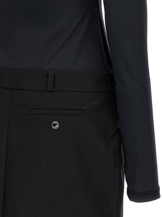 Black Polyester Short Dress