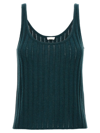 Bicolor Wool Sleeveles T-Shirt