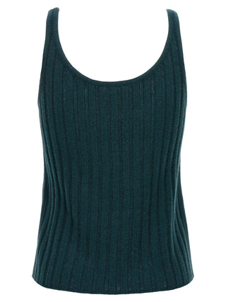 Bicolor Wool Sleeveles T-Shirt