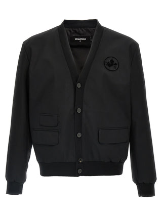 Black Wool Cardigan