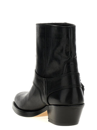 Black Cowhide Chelsea Boots