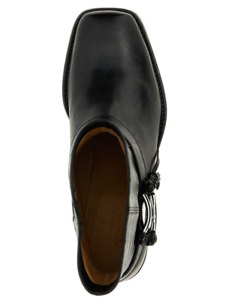Black Cowhide Chelsea Boots