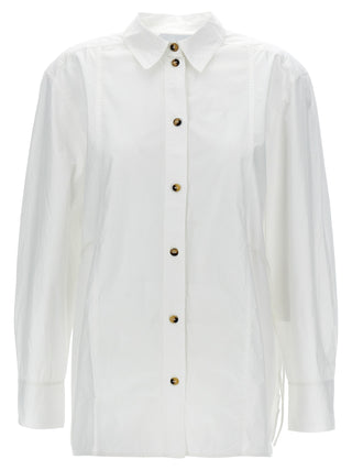 Blusa de algodón blanca