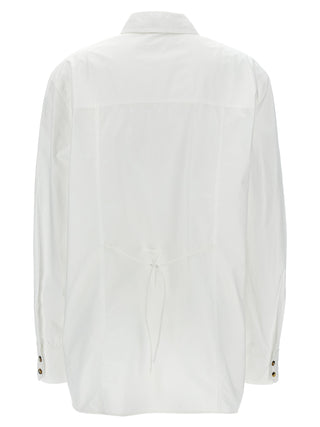 Blusa de algodón blanca