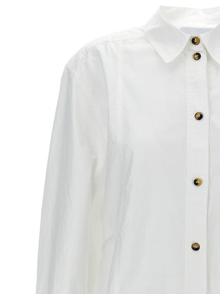 Blusa de algodón blanca