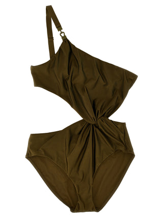 Bicolor Polyamide One-Piece Swimsuit