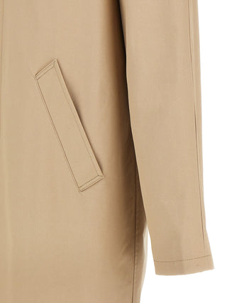 Beige Cotton Coat