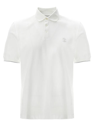 White Cotton Polo Shirt
