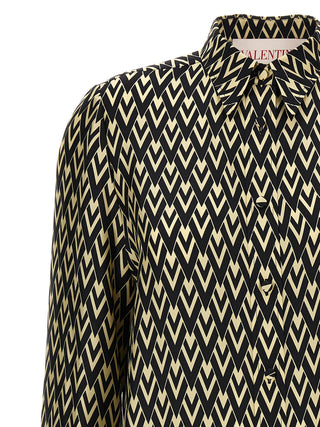 Bicolor Silk Blouse