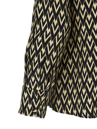 Bicolor Silk Blouse