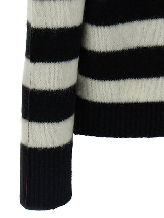 Bicolor Wool Cardigan
