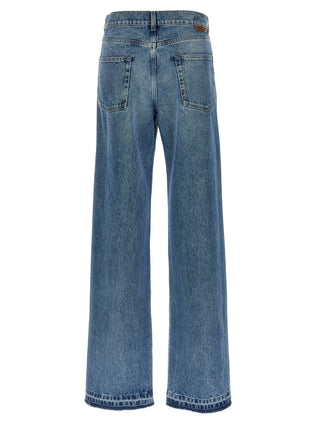 Blue Cotton Jeans Denim