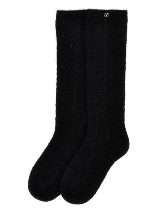 Black Wool Socks