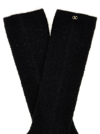 Black Wool Socks