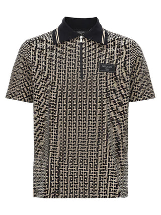 Polo bicolor de algodón