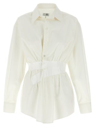 Blusa de algodón blanca