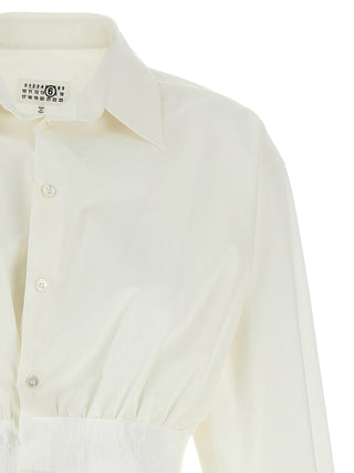 Blusa de algodón blanca