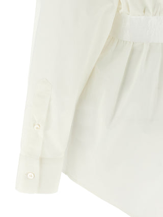 Blusa de algodón blanca