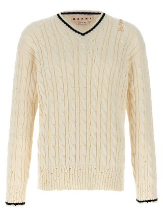 White Cotton Cardigan