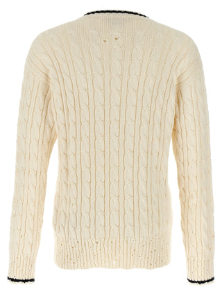 White Cotton Cardigan