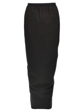 Black Cotton Mini Skirt