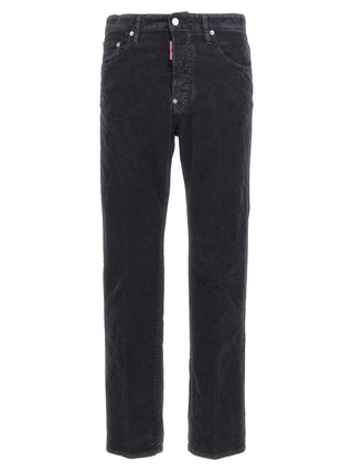 Pantalones casuales de algodón azul