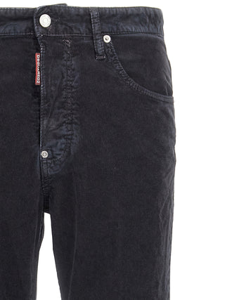 Pantalones casuales de algodón azul