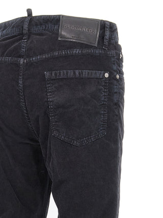 Pantalones casuales de algodón azul