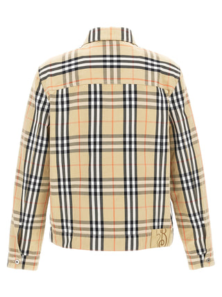 Beige Cotton Full-Length Jacket