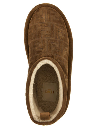Brown Calf Leather Bos Taurus Ankle Boots