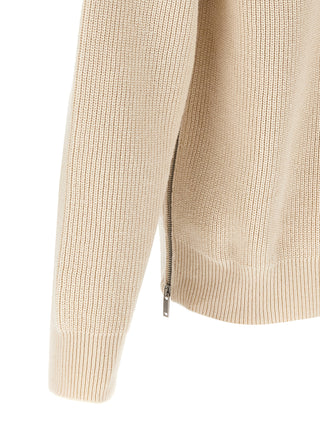 Beige Cotton Cardigan