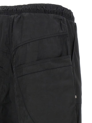 Black Polyester Casual Pants