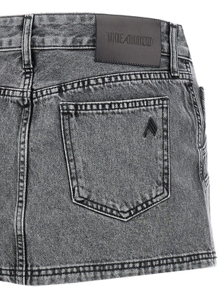 Gray Cotton Long Skirt