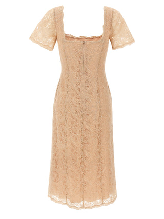 Vestido midi multicolor de poliéster