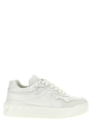 White Calfskin Chunky Sneakers