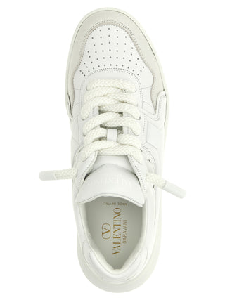 White Calfskin Chunky Sneakers
